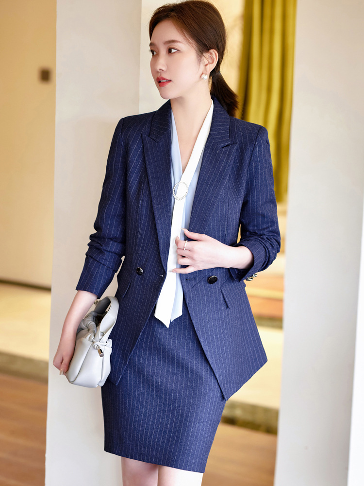 Damen  Blazer | Kurzer Blazer Mit Nadelstreifen Bekleidung Blazer