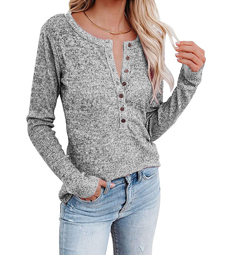 Damen  Pullover & Strickjacken | Rundhals-Pullover Mit Farbverlauf, Langarm Bekleidung Damen