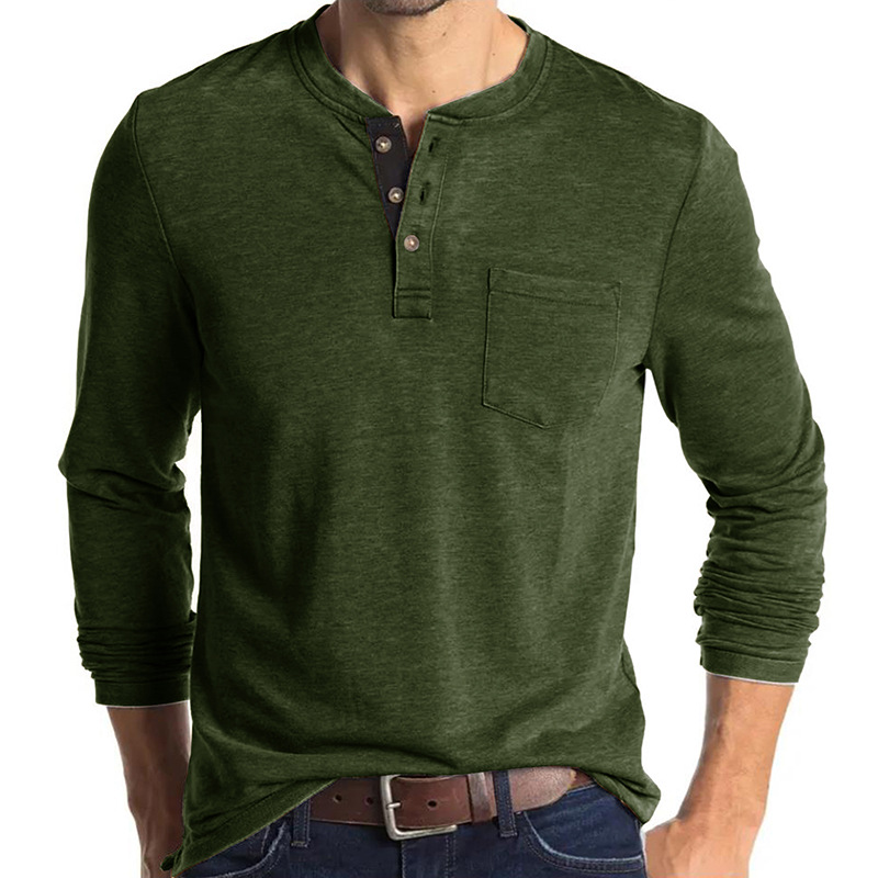 Herren  Shirts & Polos | Henleyshirt, Langarm Bekleidung Herren