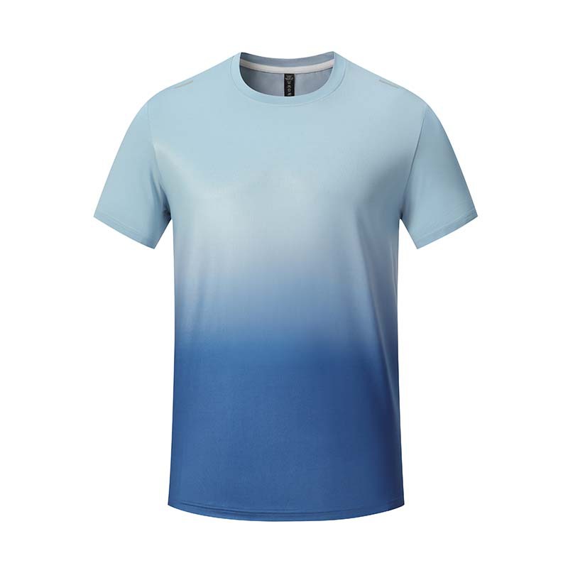 Herren  Shirts & Polos | T-Shirt Mit Farbverlauf Aus Reiner Baumwolle Bekleidung Herren