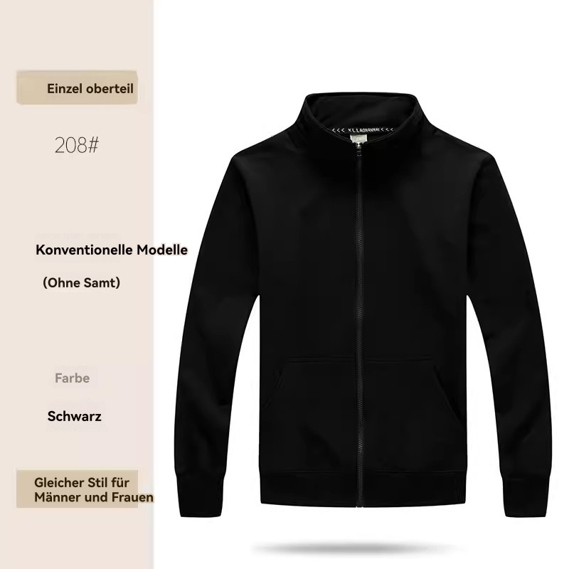 Herren  Sportbekleidung | Sweatjacke Mit Stehkragen Bekleidung Herren