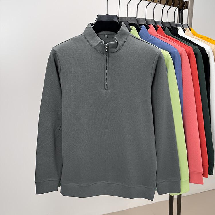 Herren  Sweat | Sweatshirt Mit Troyerkragen Bekleidung Herren